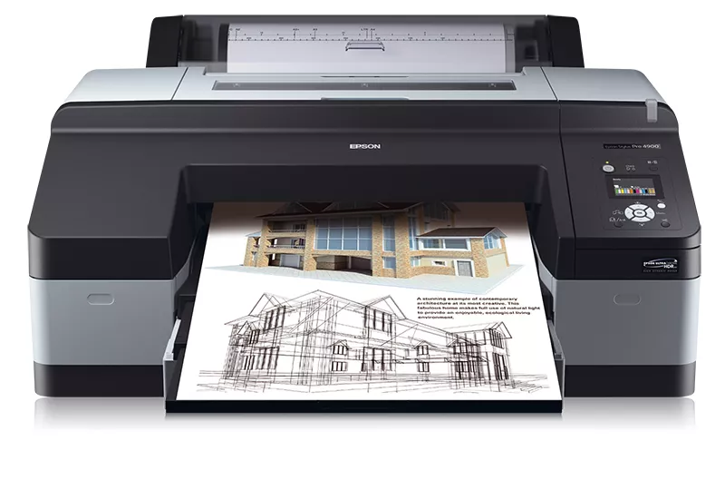 Epson Stylus Pro 4900 with CAD drawing